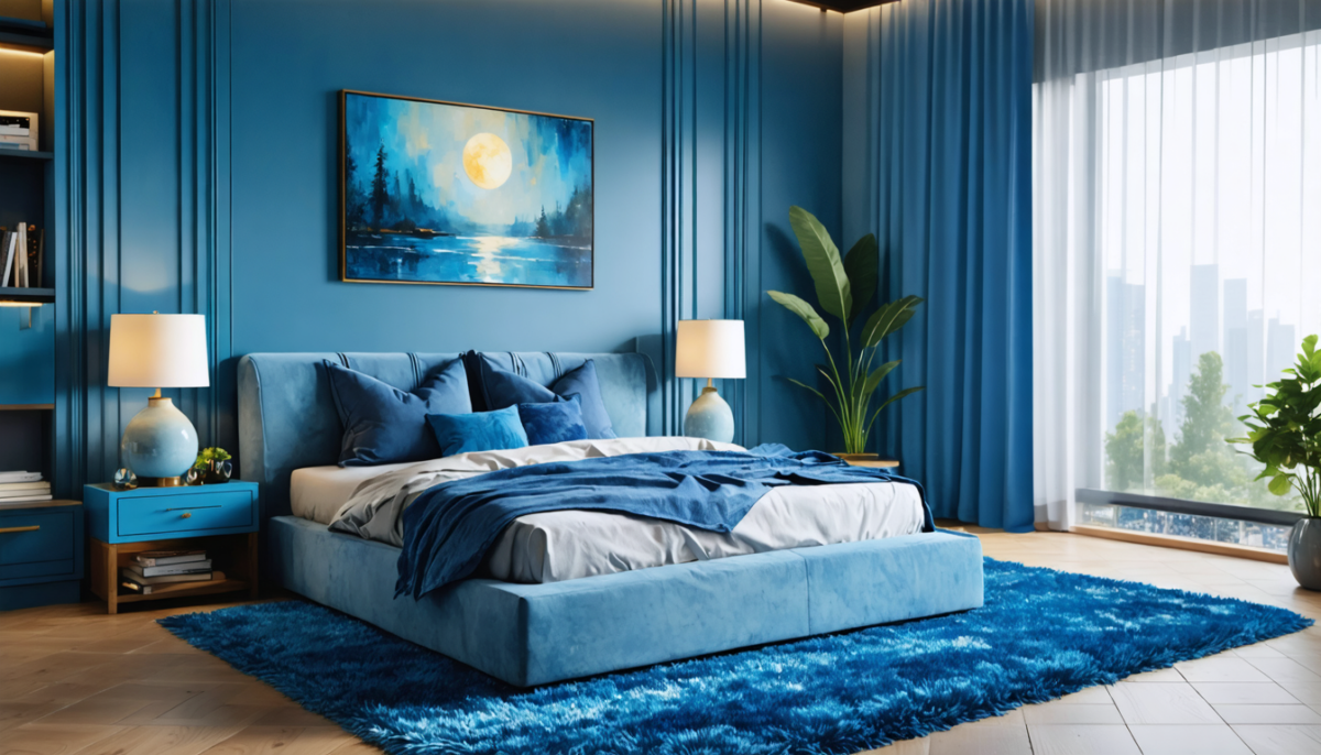 découvrez des idées déco originales et des harmonies de couleurs pour créer une chambre bleue apaisante et élégante, idéale pour un espace relaxant et plein de sérénité.