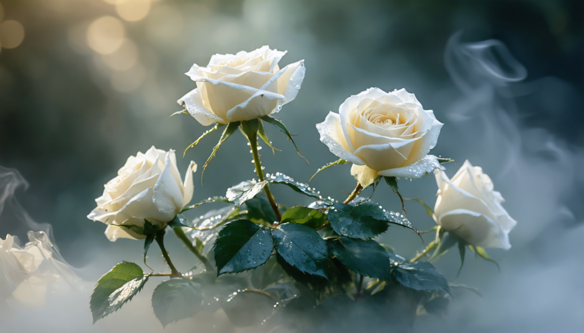 découvrez le symbolisme profond des roses blanches, un voyage entre pureté, paix et mystères insoupçonnés qui touchent le cœur et l'âme.
