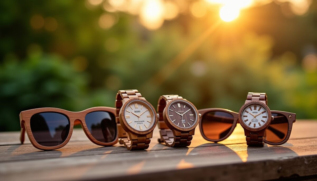Charme Bois : Explorez notre Collection Unique de Montres et Lunettes de Soleil en Bois Naturel