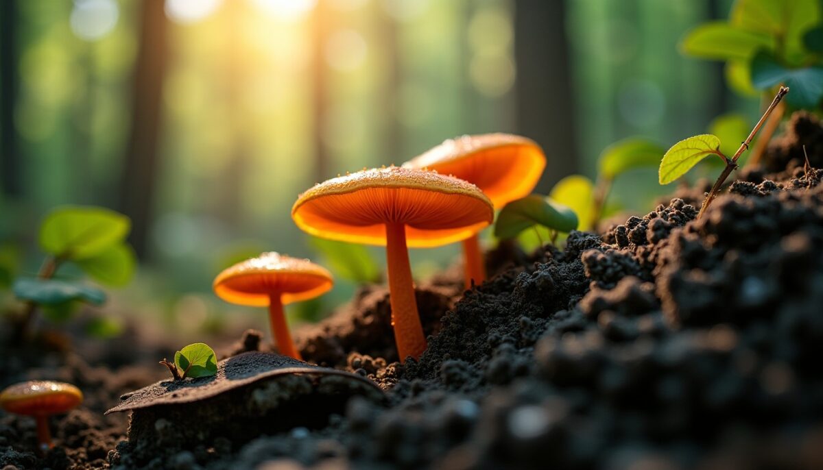 Champignon orange sur bois mort : comment l’identifier et comprendre ses dangers toxiques