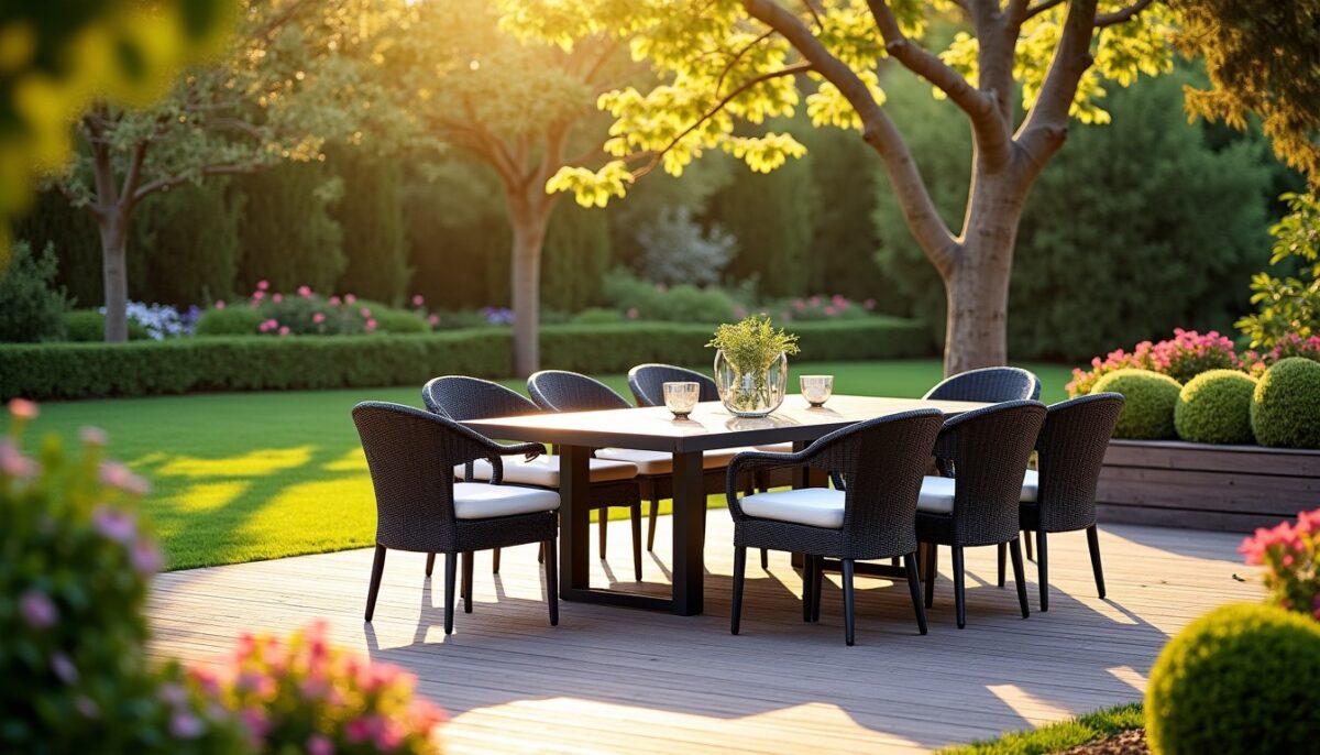Guide complet : choisir votre salon de jardin 8 places, astuces et estimation de budget